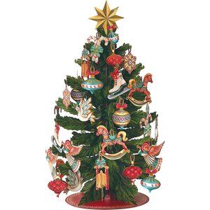 Pop Up Cards, Christmas Tree, 15 Inch Life Sized 3D Popup Greeting Card, Christm